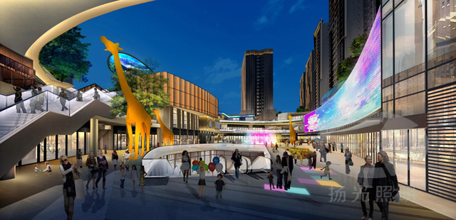 商業(yè)綜合體亮化設計效果圖